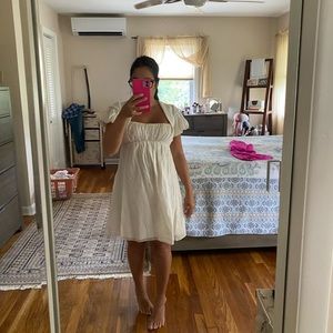 Angel baby off white black halo dress